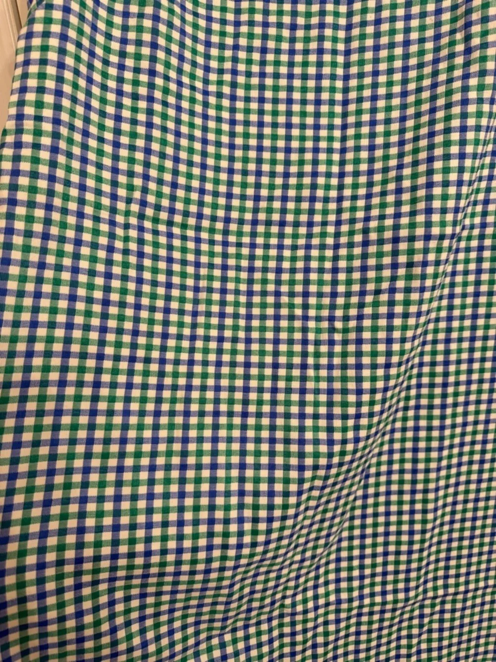 Elle Blue & Green Checked Button-Up - Picture 4 of 4